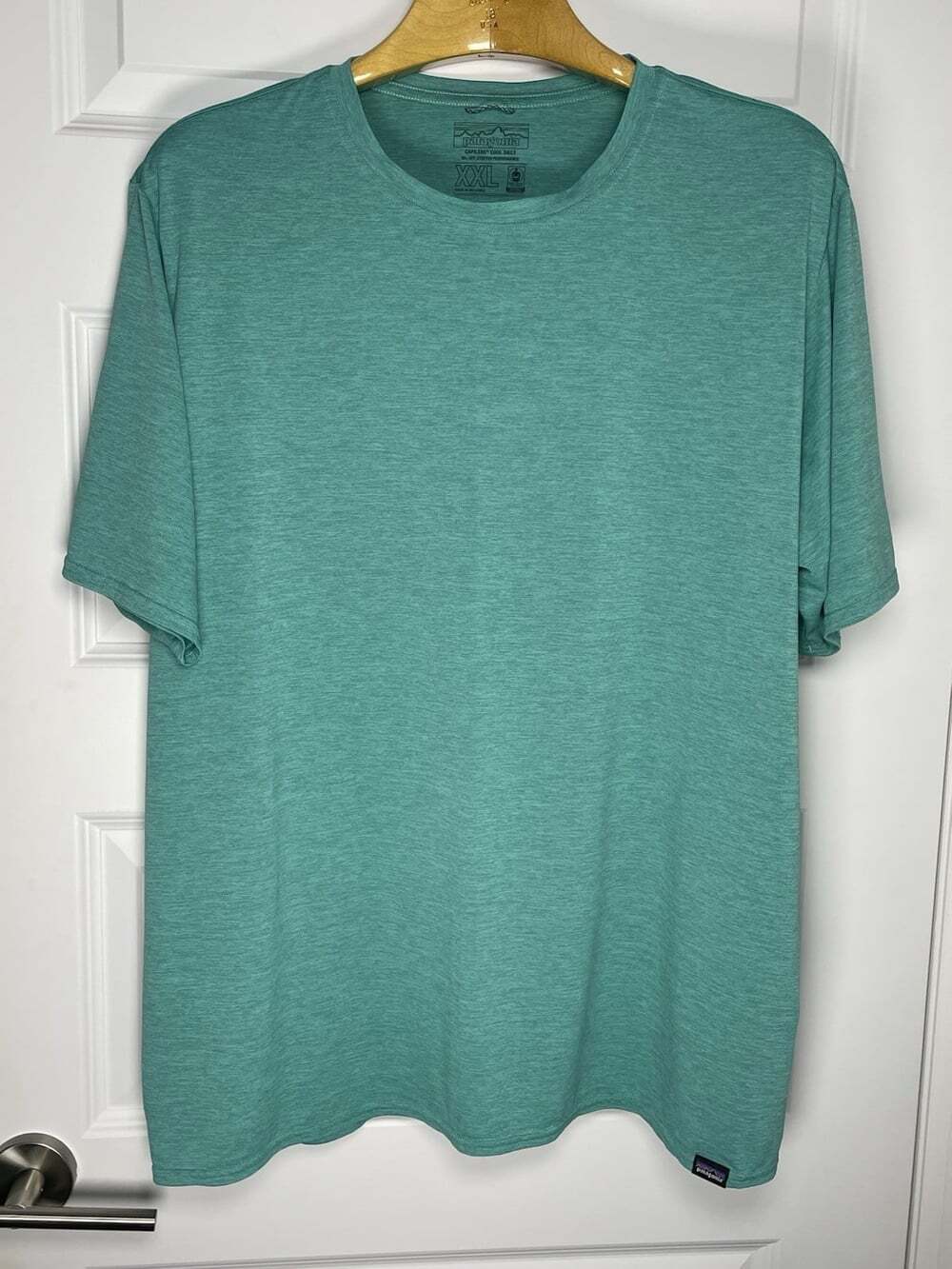 Patagonia Capilene Cool Daily Shirt Men's 2XL Green Short Sleeve UPF 50+ Stretch